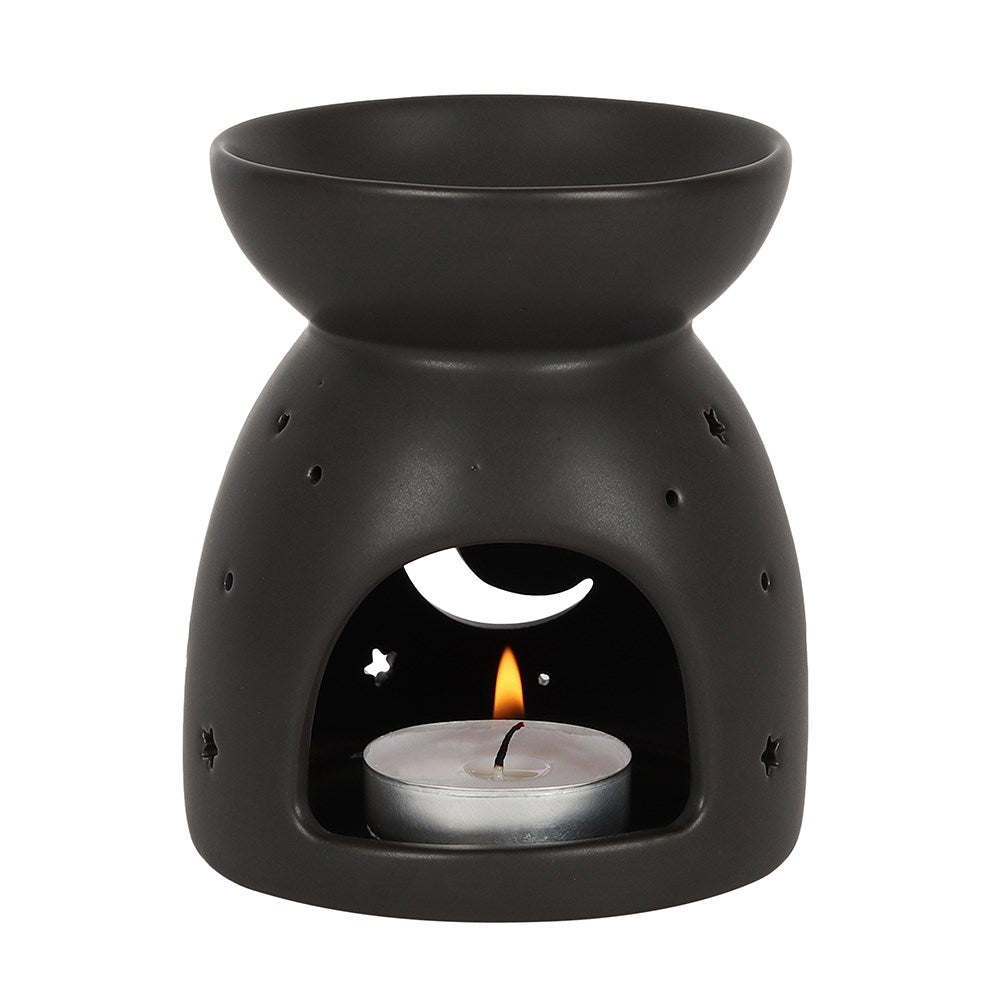 Smelly Pigs® - Black Mystical Moon Cutout Wax Warmer – SmellyPigs®